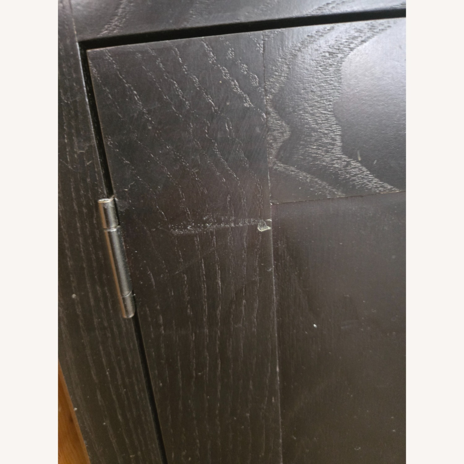 Crate & Barrel Black Wood Wall Unit - image-3