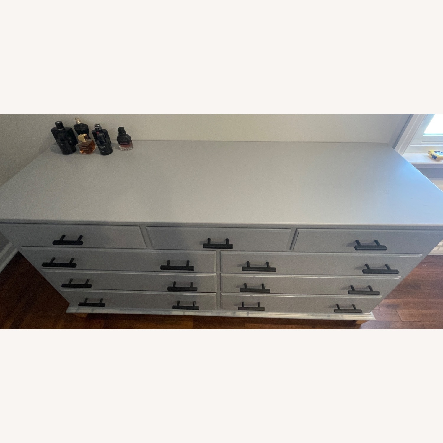 Ethan Allen Light Gray Wood Dresser - image-4