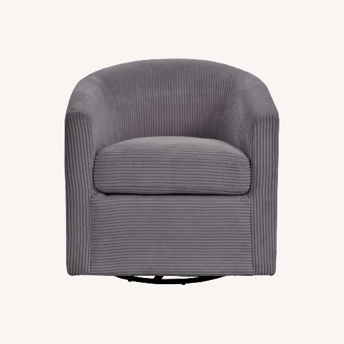 Used Aspens Charcoal Swivel Chair for sale on AptDeco