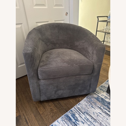 Used Aspens Charcoal Swivel Chair for sale on AptDeco