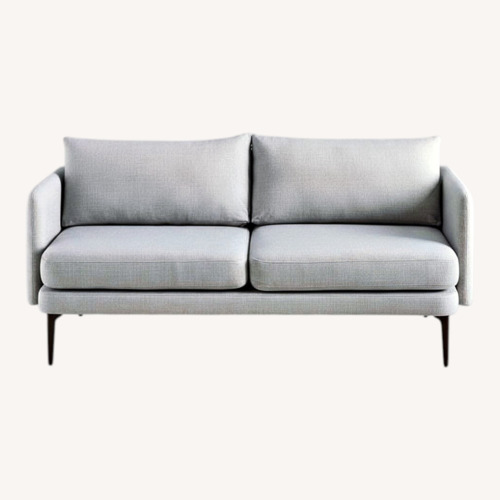 Used West Elm Auburn Light Gray Fabric 2 Seater Sofa for sale on AptDeco