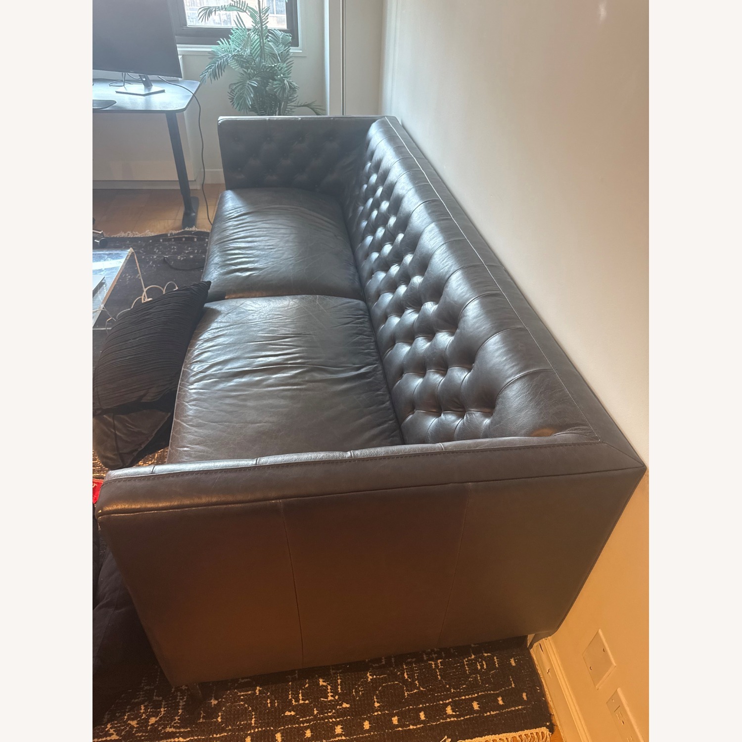 CB2 Savile Dark Brown Sofa - image-2