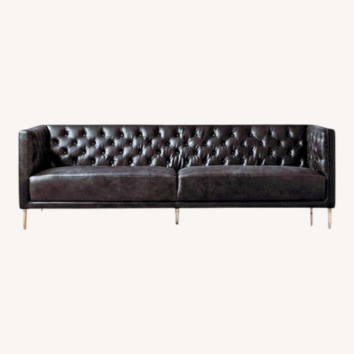 Used CB2 Savile Dark Brown Sofa for sale on AptDeco