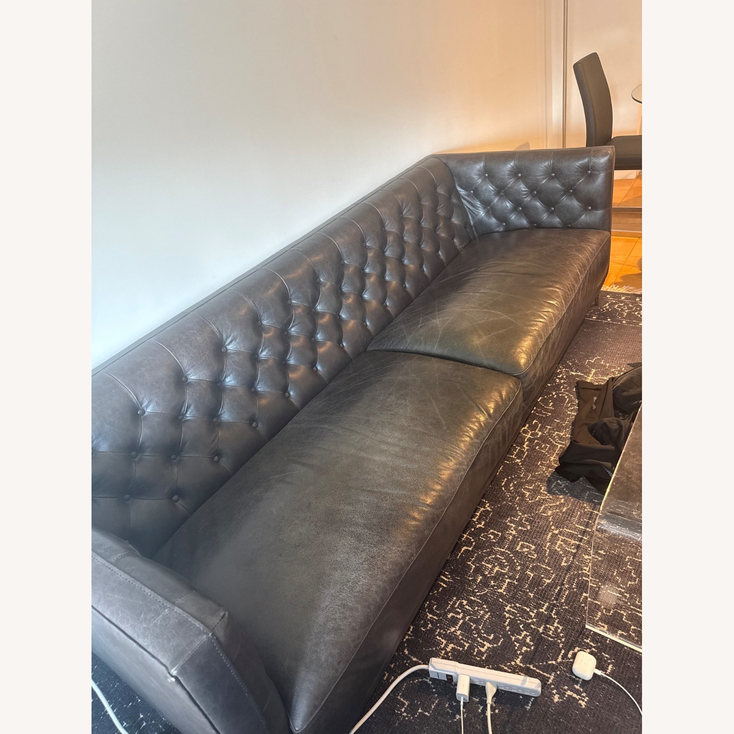 CB2 Savile Dark Brown Sofa - image-3