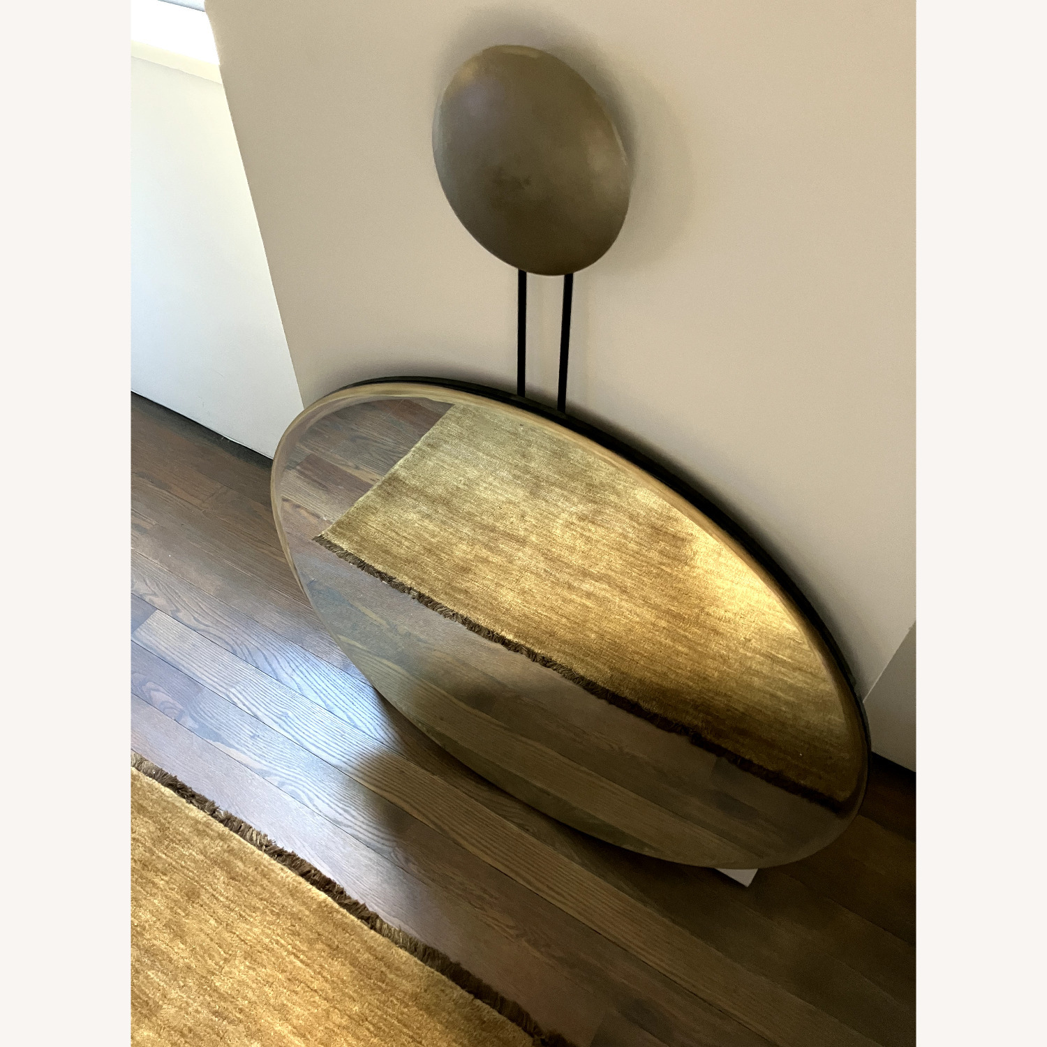 CB2 Glass Round Wall Mirror (36") - image-2