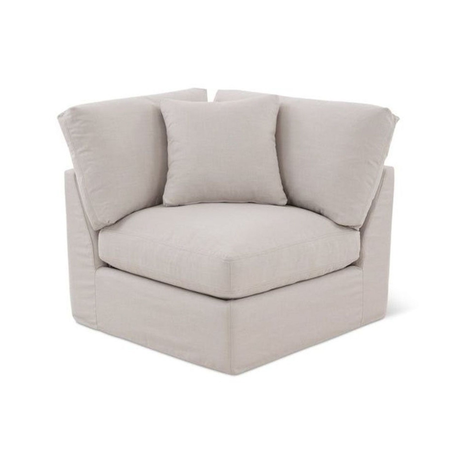 Sunday's Get Together Corner Chair in Clay - image-0