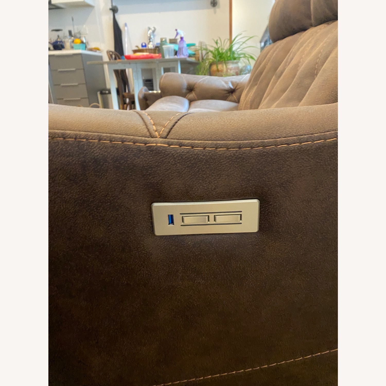 Bob's Discount Furniture Canyon Walnut 70" Power Reclining Loveseat - image-6