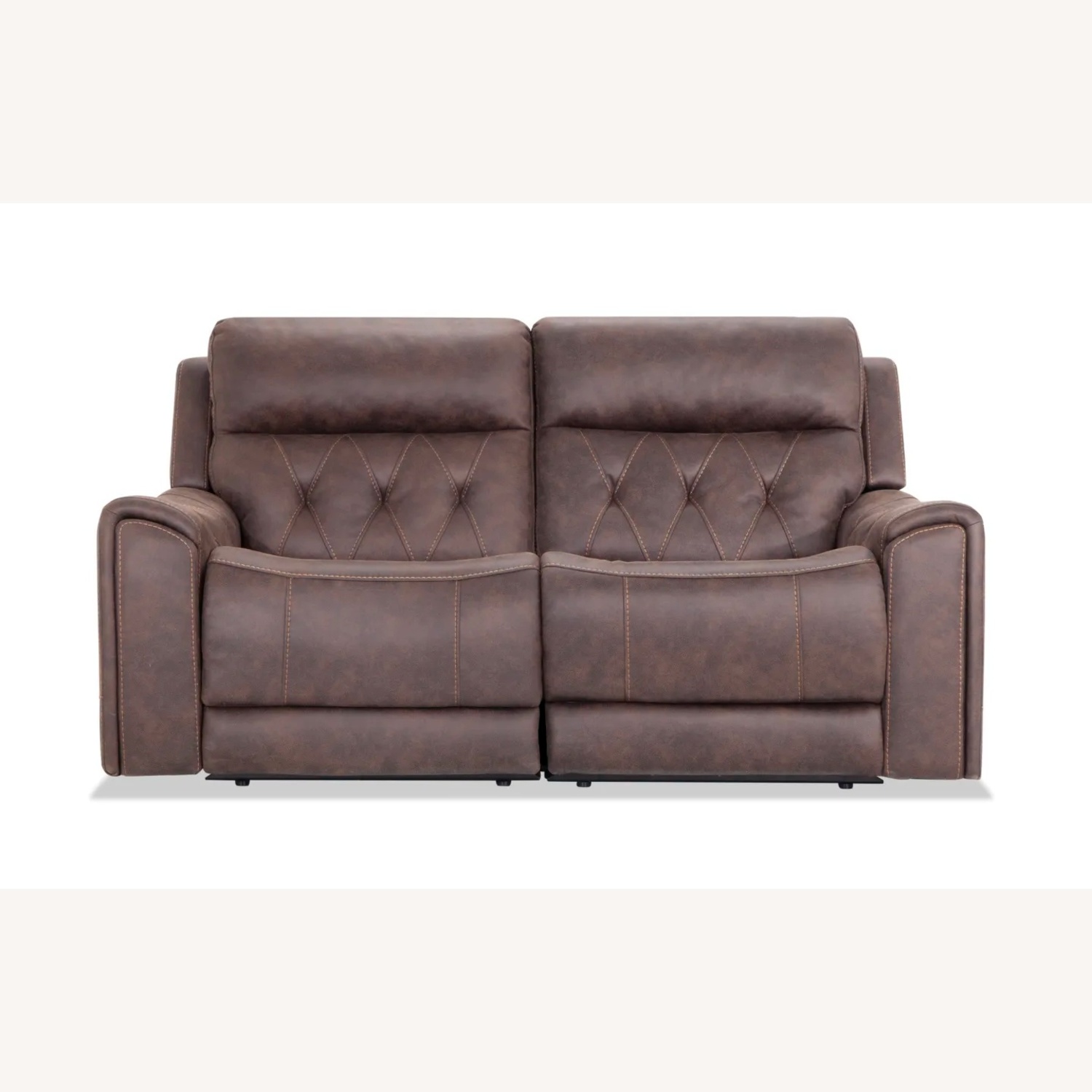 Bob's Discount Furniture Canyon Walnut 70" Power Reclining Loveseat - image-0