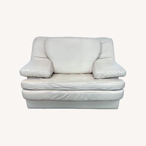 Used Contemporary Leather Lounge Chair	 for sale on AptDeco