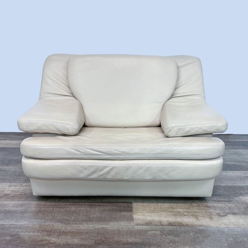 Used Contemporary Leather Lounge Chair	 for sale on AptDeco