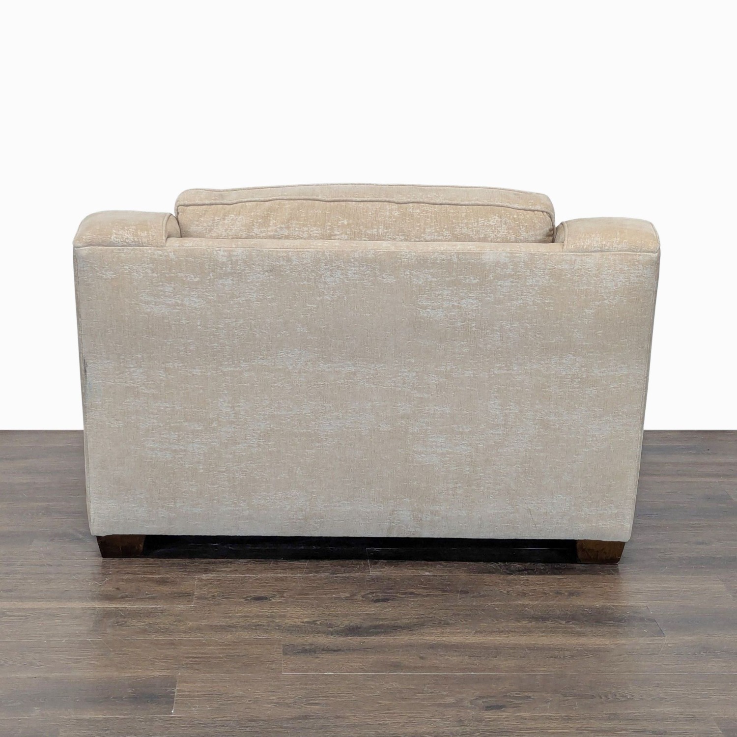 Spacious Beige Lounge Chair with Plush Cushion  - image-3