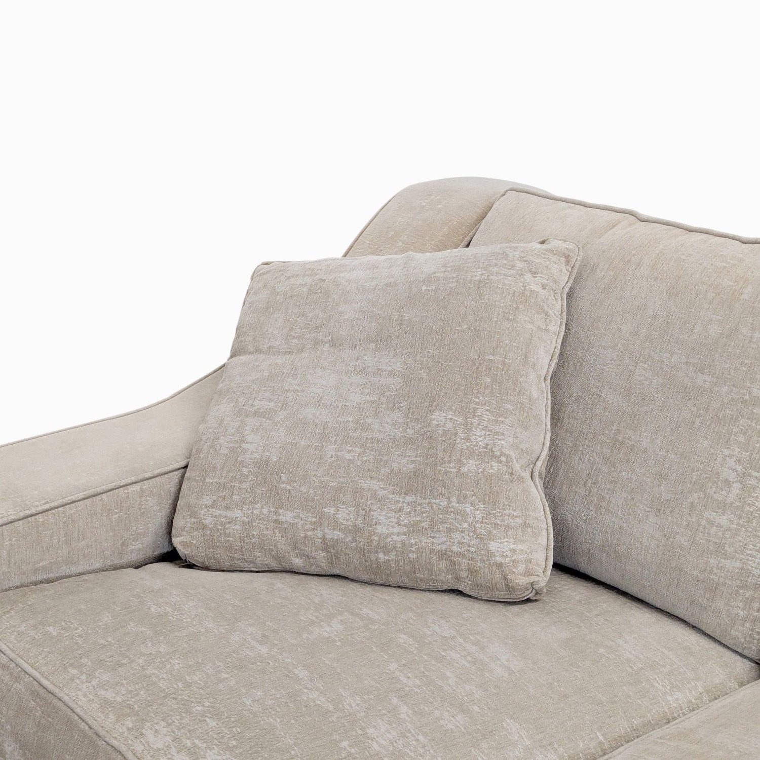 Modern Beige Sectional Sofa with Chaise  - image-6