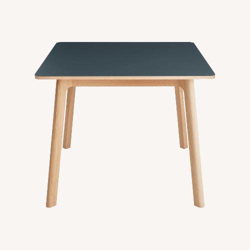 Used Blu Dot Apt Navy Green/White Oak Square Table for sale on AptDeco
