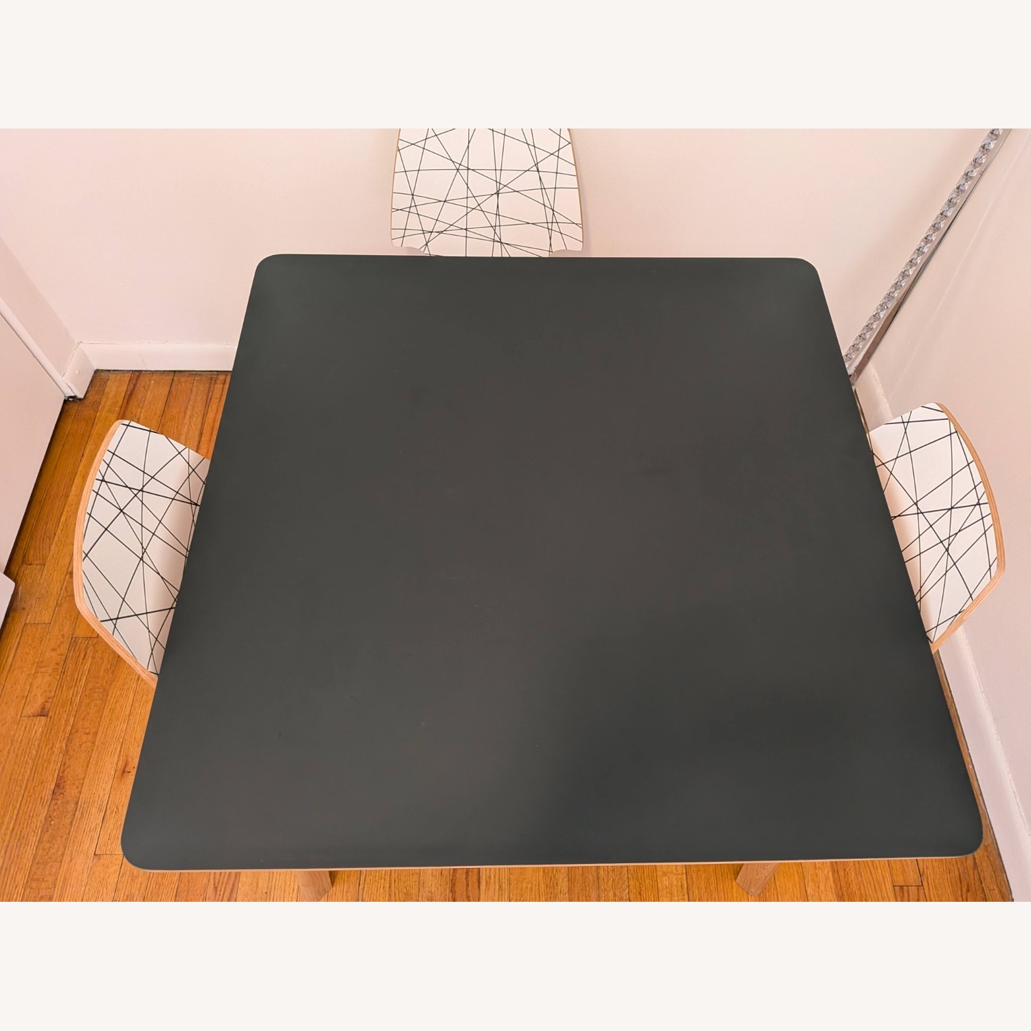 Blu Dot Apt Navy Green/White Oak Square Table - image-3