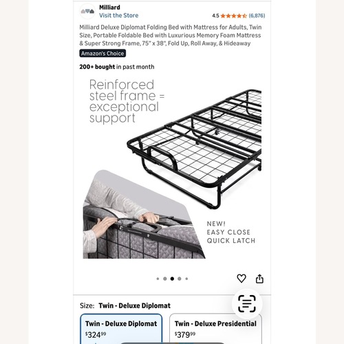 Used Twin Size Folding Bed for sale on AptDeco
