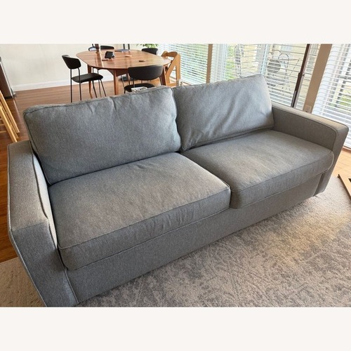 Used Room & Board 3-Seat Modern Gray Sofa with Pillow for sale on AptDeco