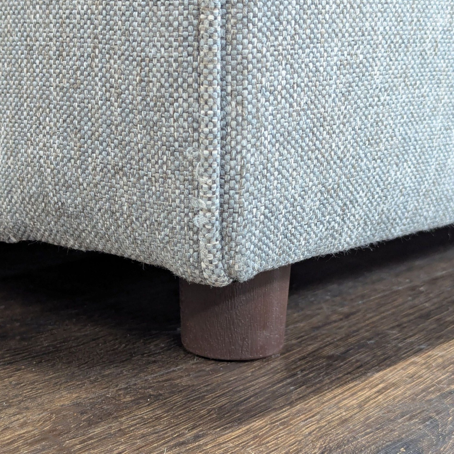 Room & Board 3-Seat Modern Gray Sofa with Pillow - image-6