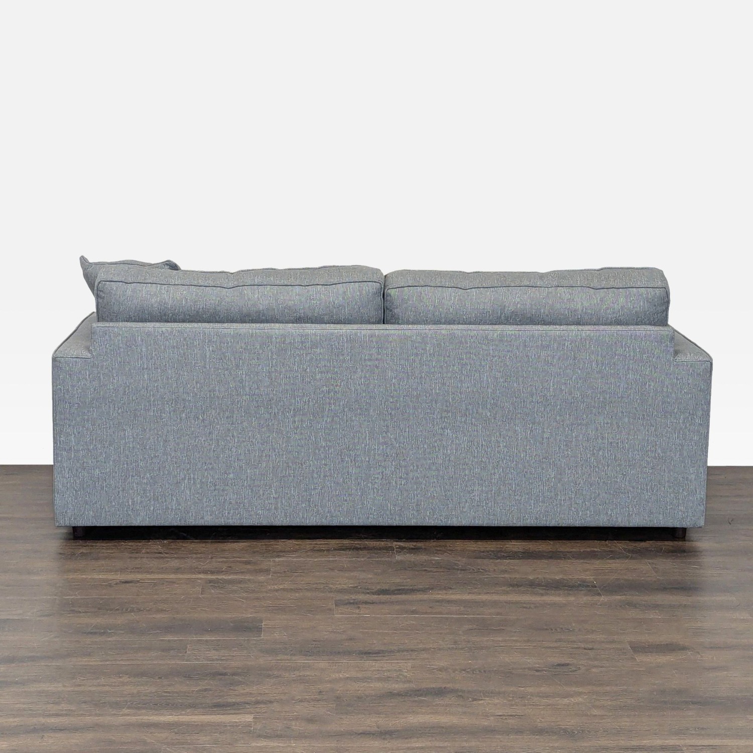 Room & Board 3-Seat Modern Gray Sofa with Pillow - image-3