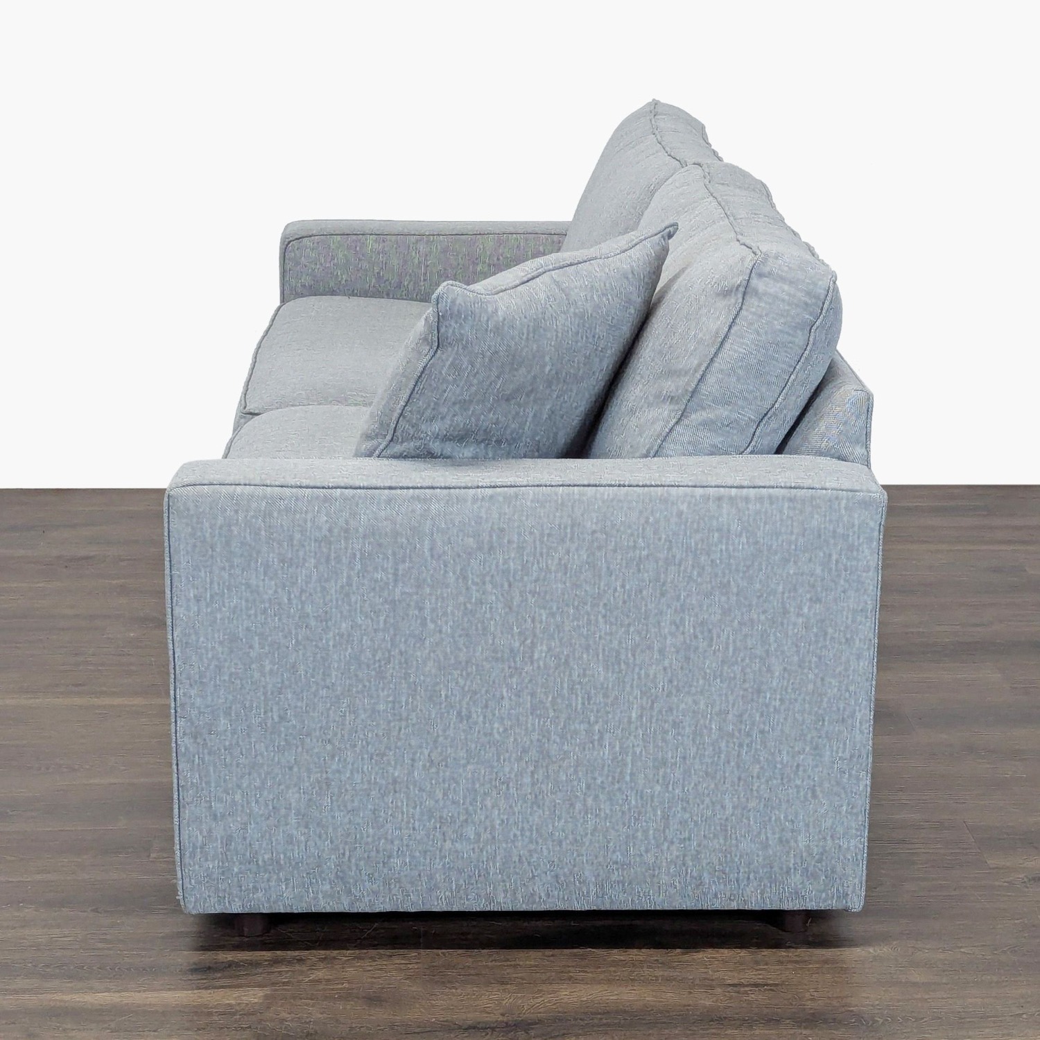 Room & Board 3-Seat Modern Gray Sofa with Pillow - image-4