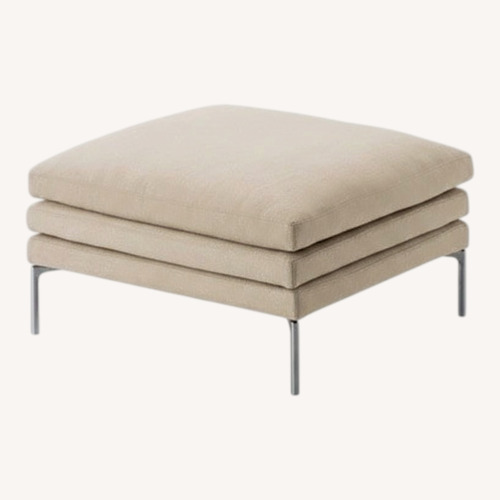 Used Zanotta William white Footstool  for sale on AptDeco
