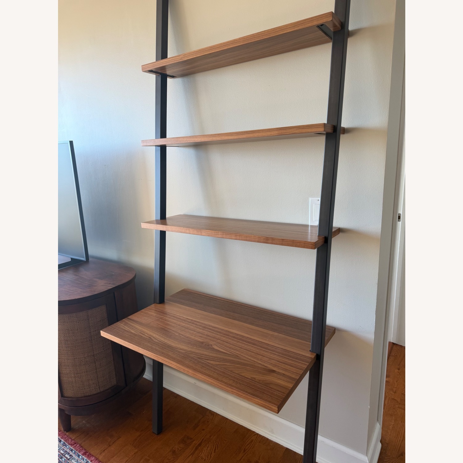 Room & Board Gallery Dark Brown Wood Veneer Wall Shelf - image-2