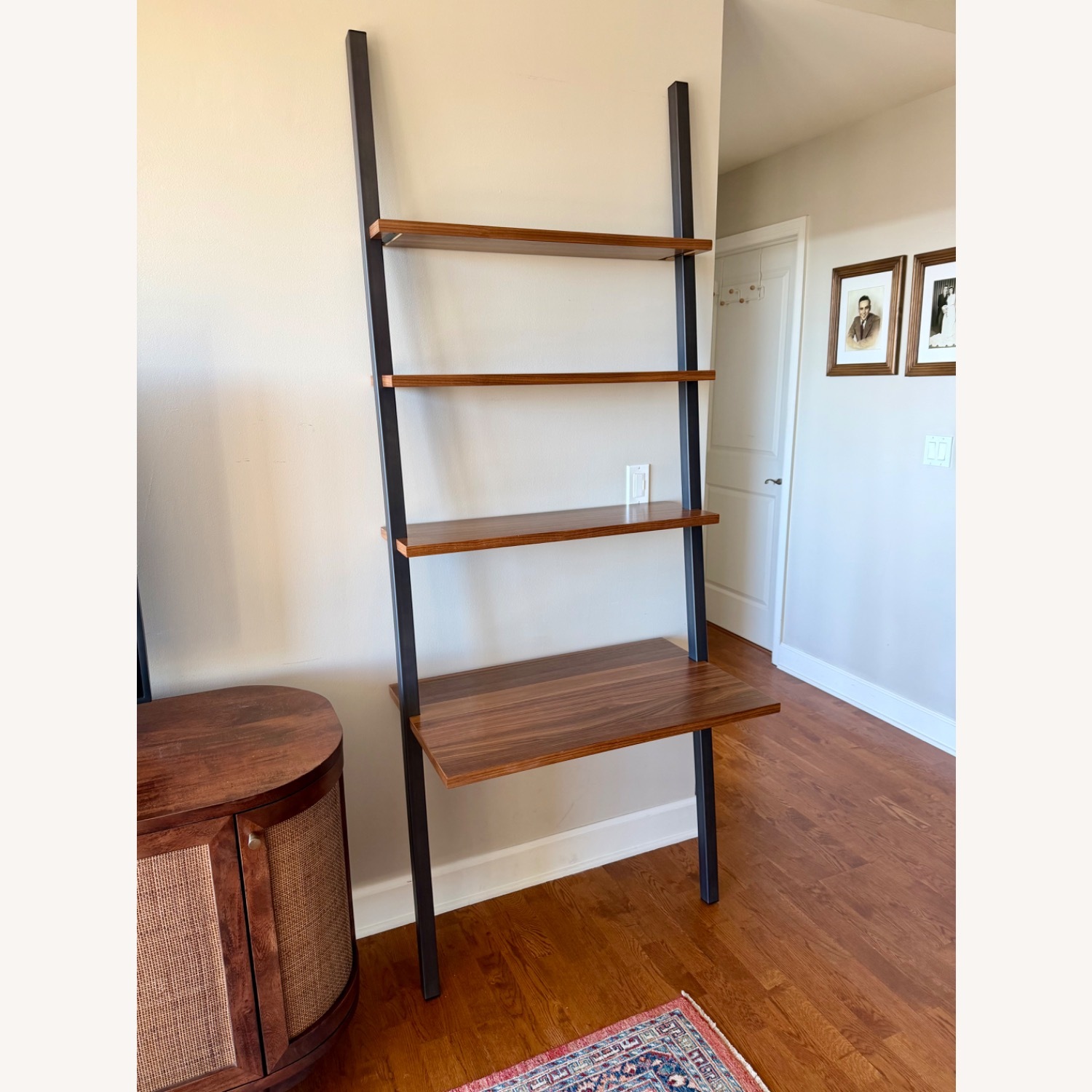 Room & Board Gallery Dark Brown Wood Veneer Wall Shelf - image-1