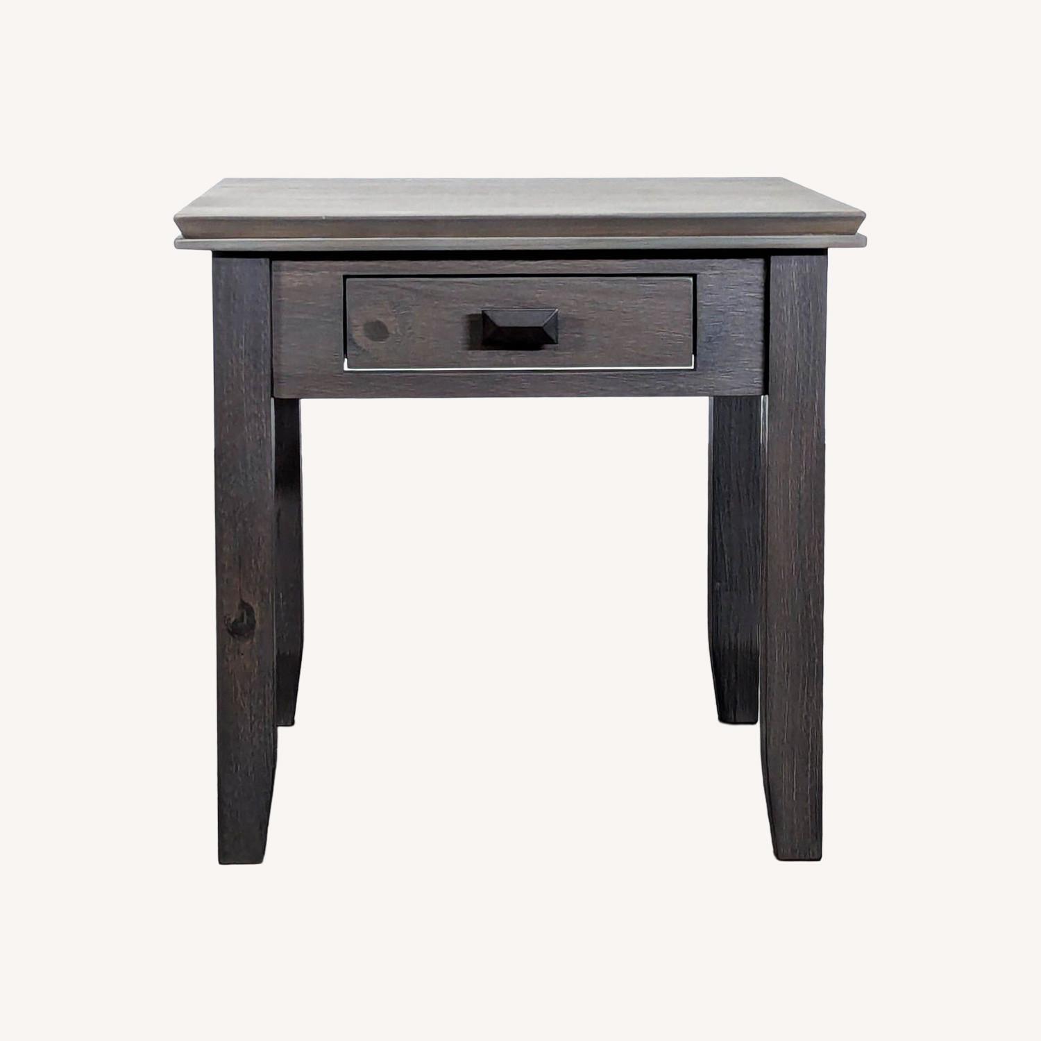 Lark Manor Wood One Drawer End Table - image-0