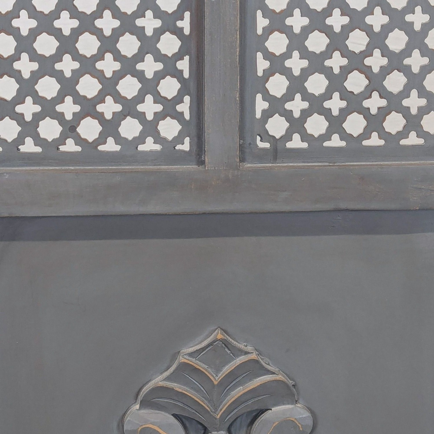 World Market Three Panel Wood Folding Screen - image-6