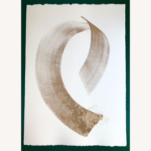 Used Lauren Collin White & Gold Art for sale on AptDeco