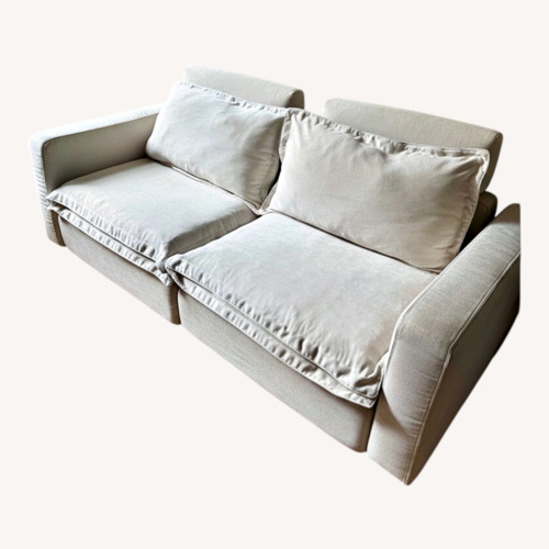 Used Homebody Natural Fabric 2 Seater Sofa for sale on AptDeco