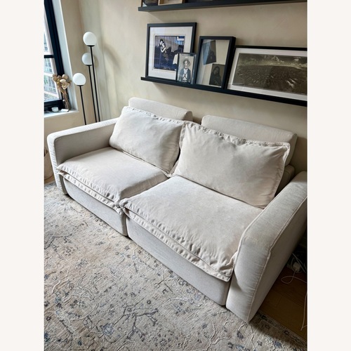 Used Homebody Natural Fabric 2 Seater Sofa for sale on AptDeco