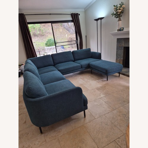 Used Castlery L- Shaped Sectional sofa with Ottoman  for sale on AptDeco