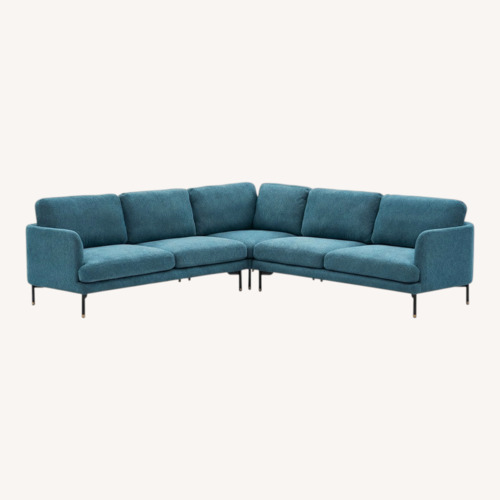Used Castlery L- Shaped Sectional sofa with Ottoman  for sale on AptDeco