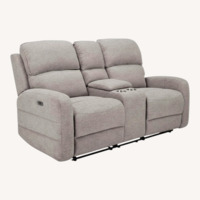 Raymour & Flanigan Everitt Light Gray 2 Seater Sofa