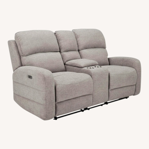 Used Raymour & Flanigan Everitt Light Gray 2 Seater Sofa for sale on AptDeco