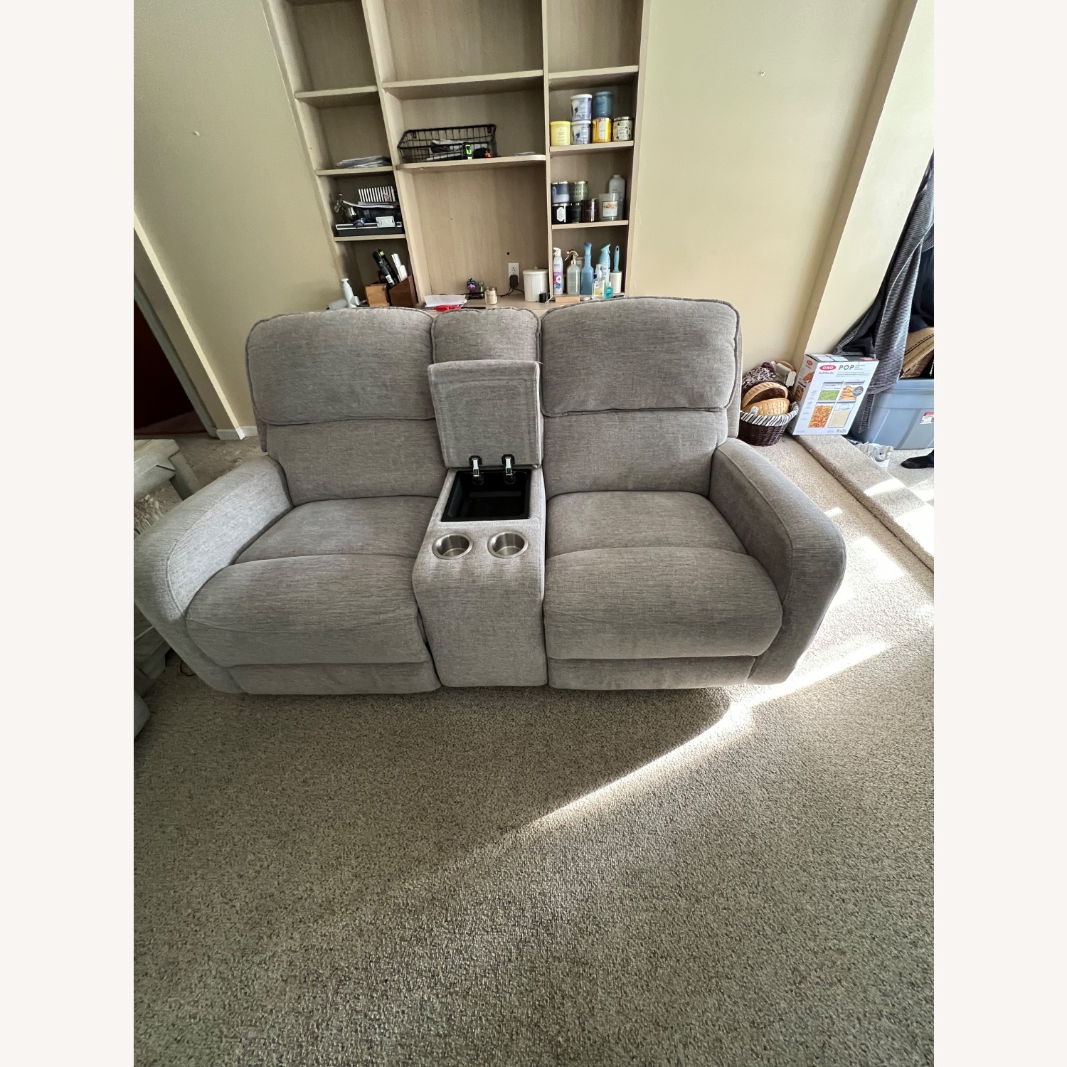 Raymour & Flanigan Everitt Light Gray 2 Seater Sofa - image-4