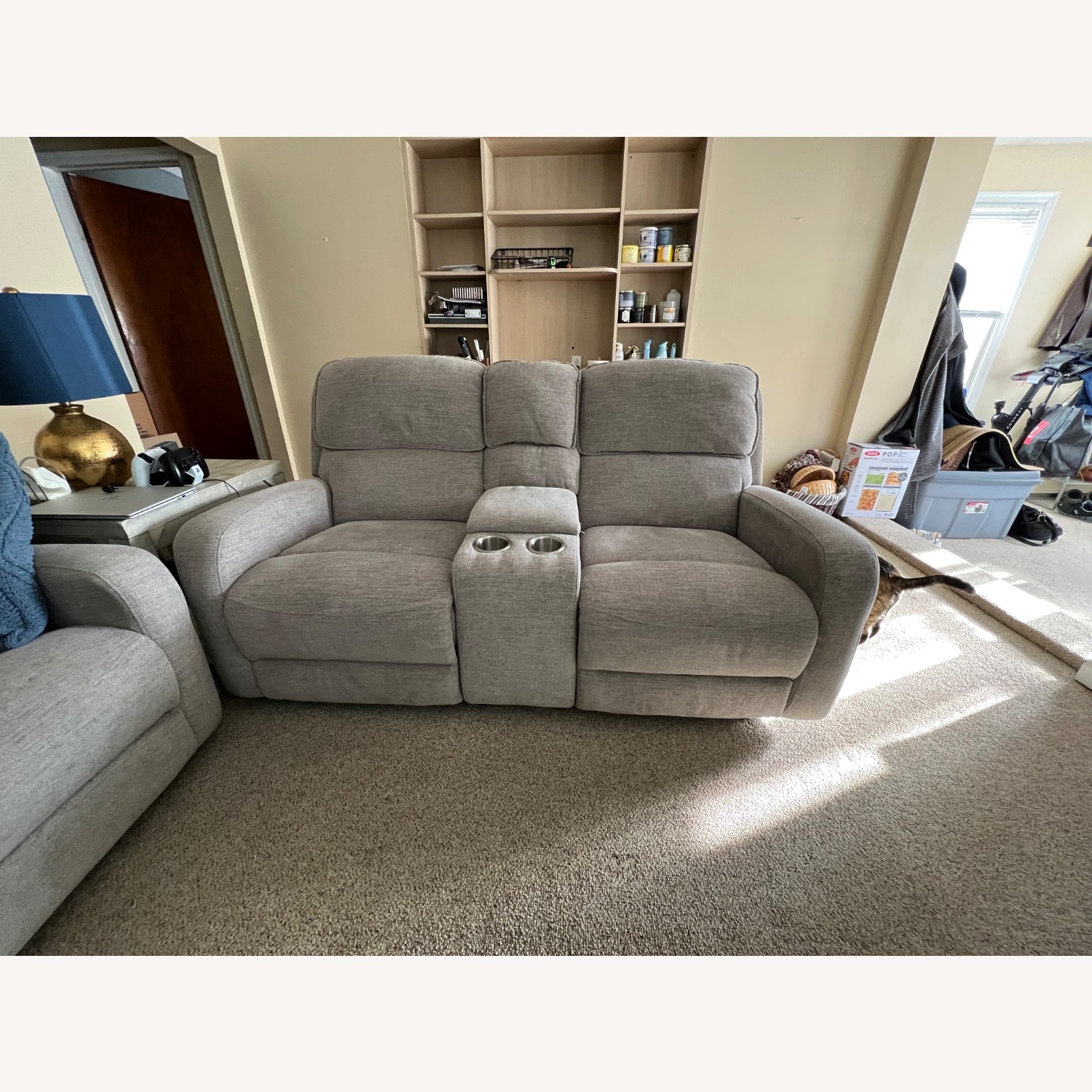 Raymour & Flanigan Everitt Light Gray 2 Seater Sofa - image-2