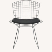 Design Within Reach Silver Metal Dining Chairs