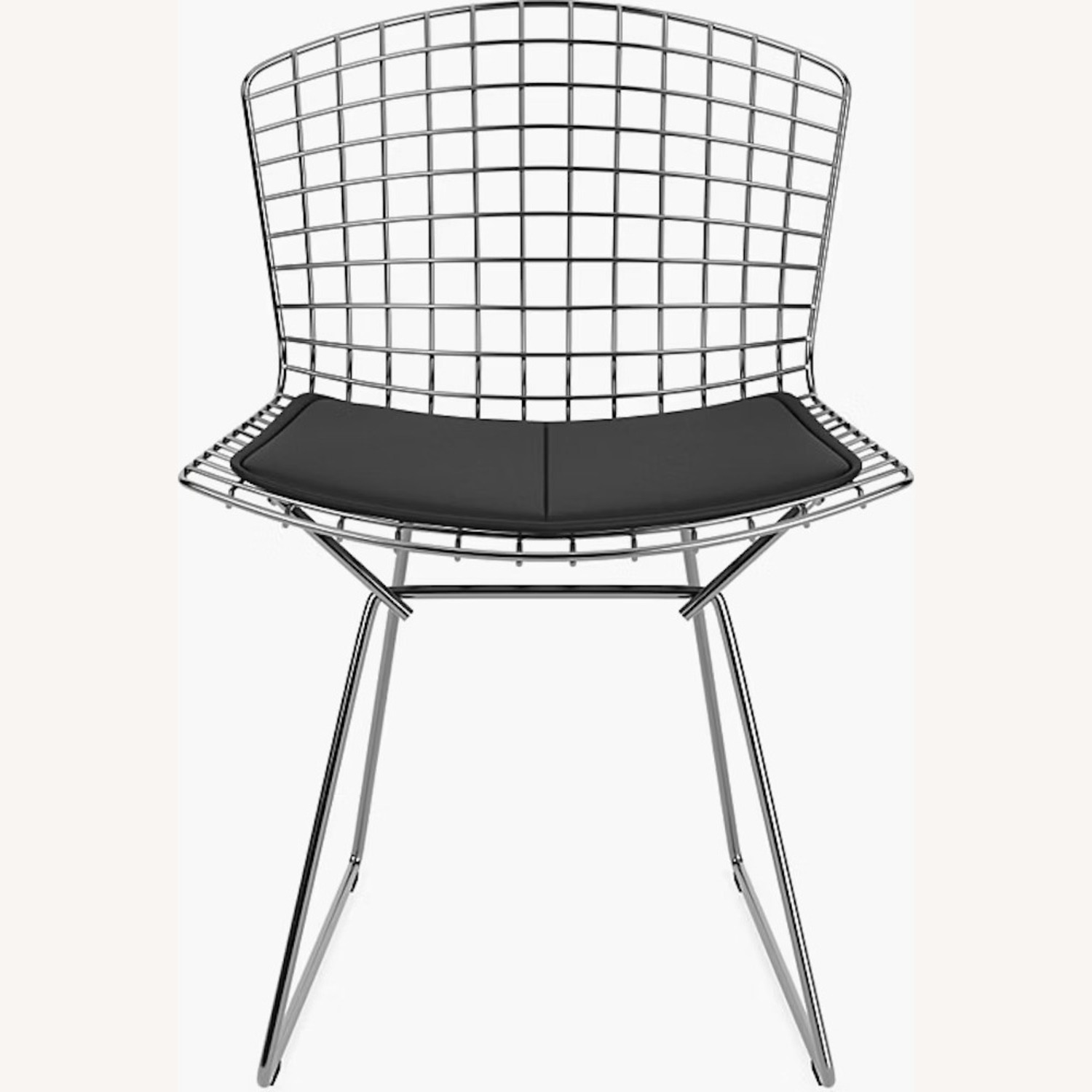 Design Within Reach Silver Metal Dining Chairs - image-1