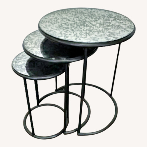 Used Pottery Barn Mirrored Nesting Tables for sale on AptDeco