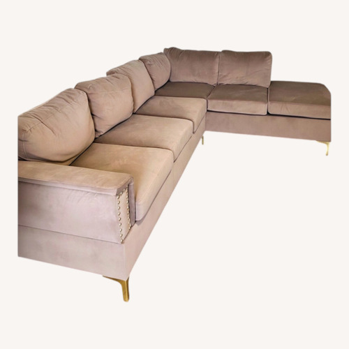 Used Natural 2 Piece Sectional for sale on AptDeco
