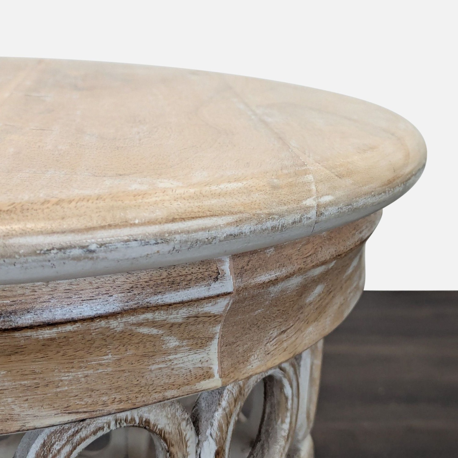 Mango Wood Accent Table with Circle Cut-Outs	 - image-6