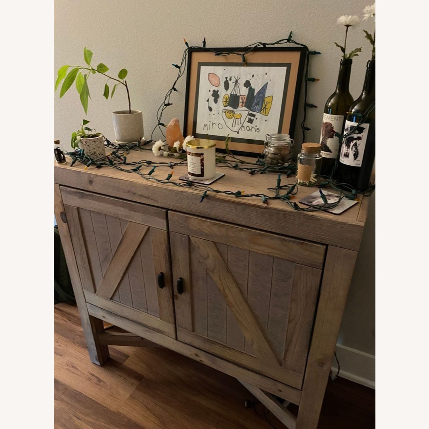 Two Door Rustic Storage Cabinet - image-1