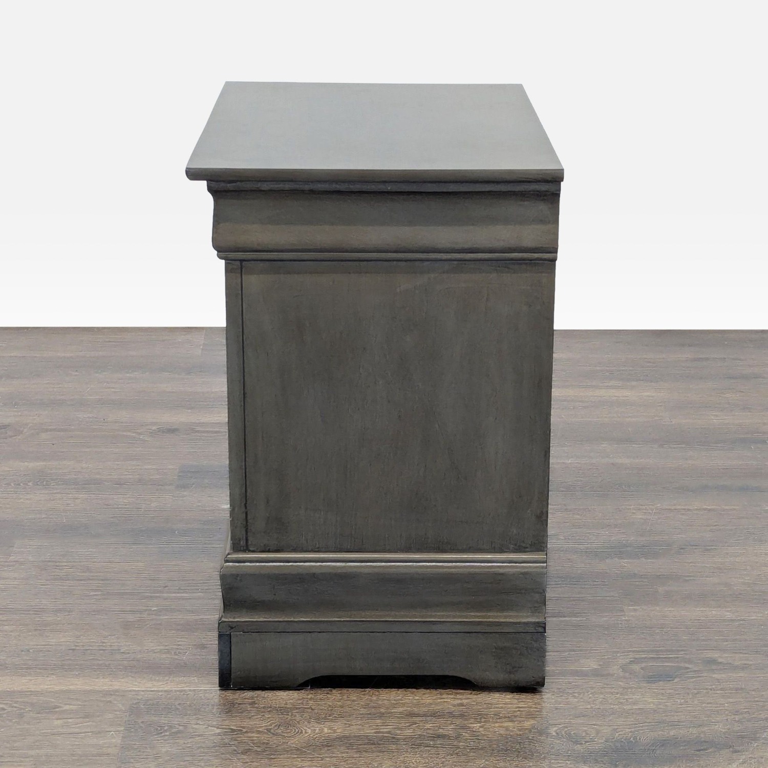 Two Drawer Wood Nightstand - image-8