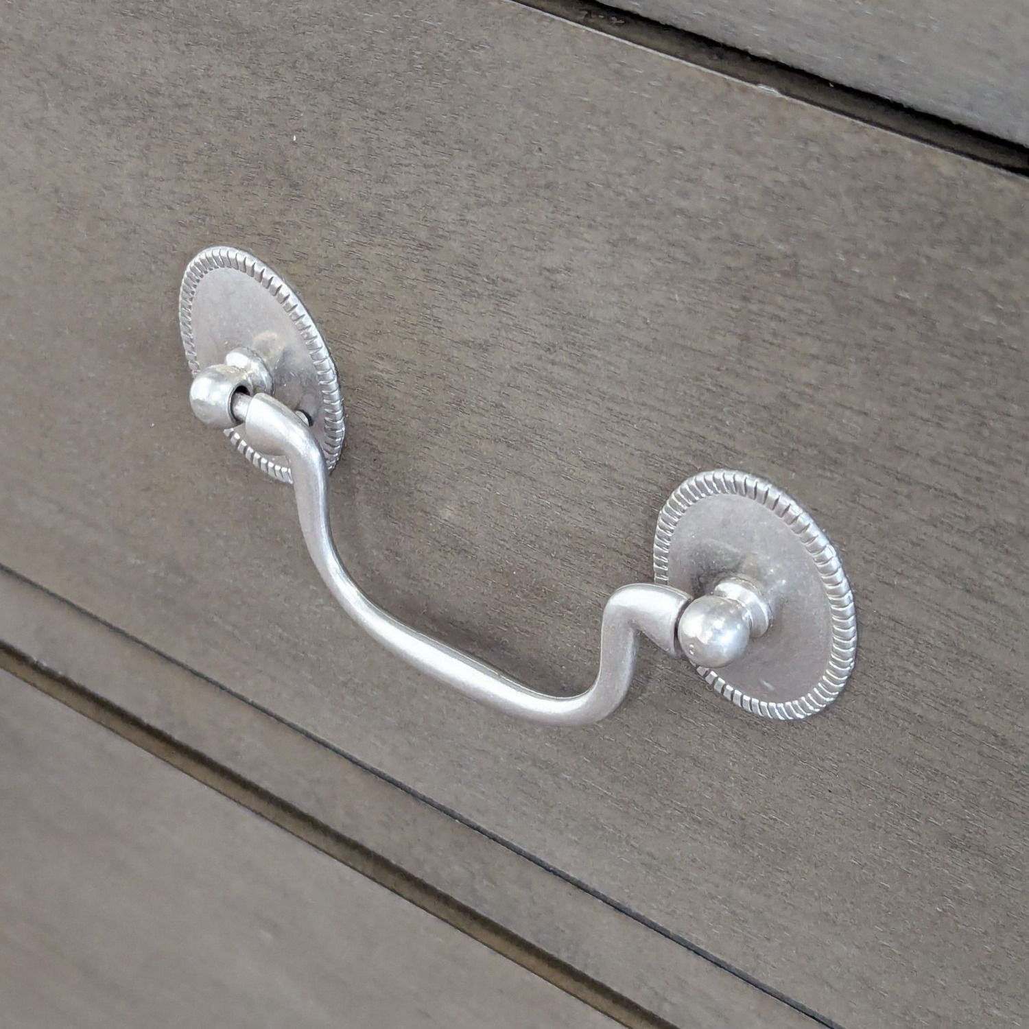 Two Drawer Wood Nightstand - image-9