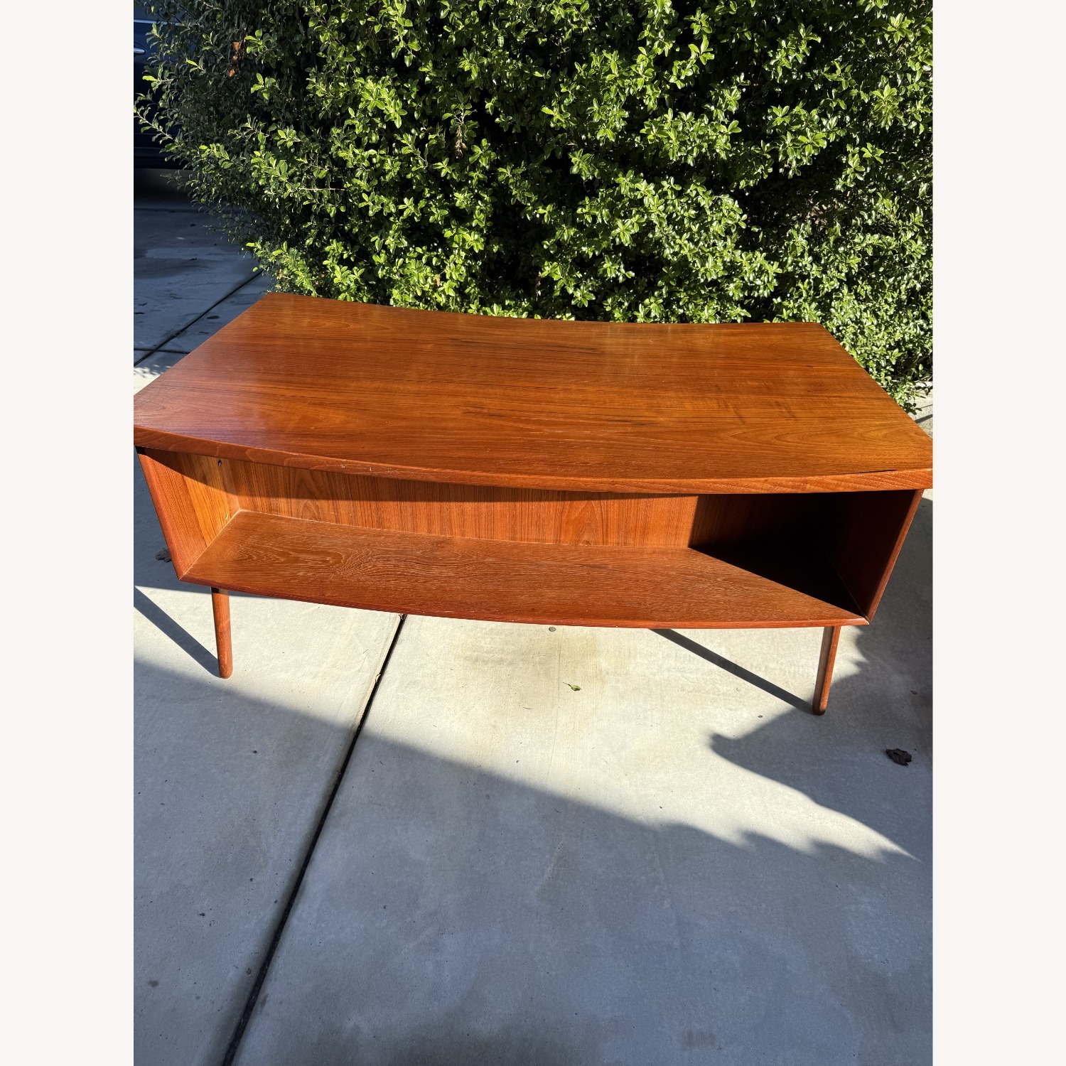 Svend Madsen Danish Modern Curved Teak Desk - image-3