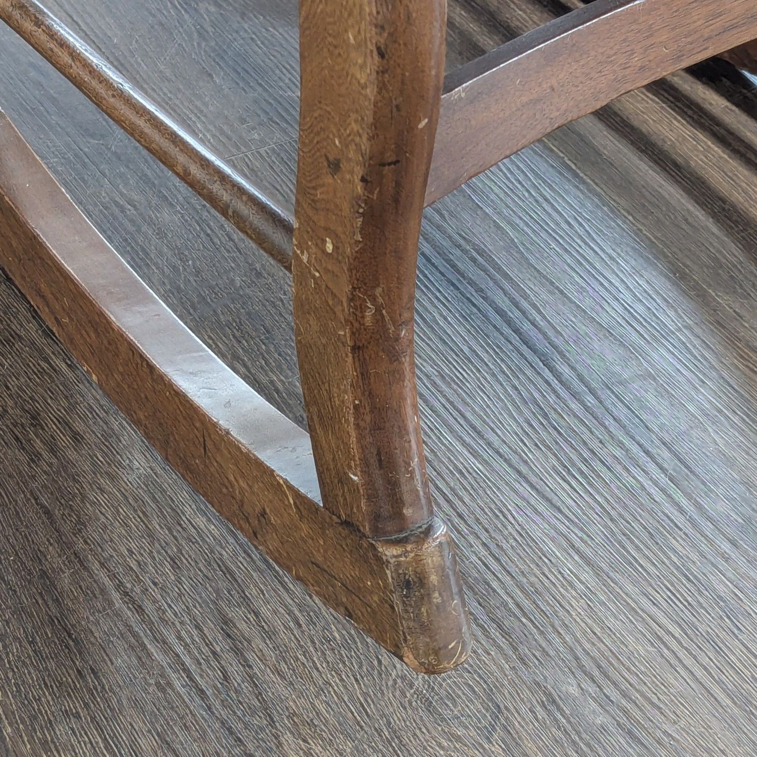 Vintage Bentwood Rocking Chair with Cane Back  - image-9