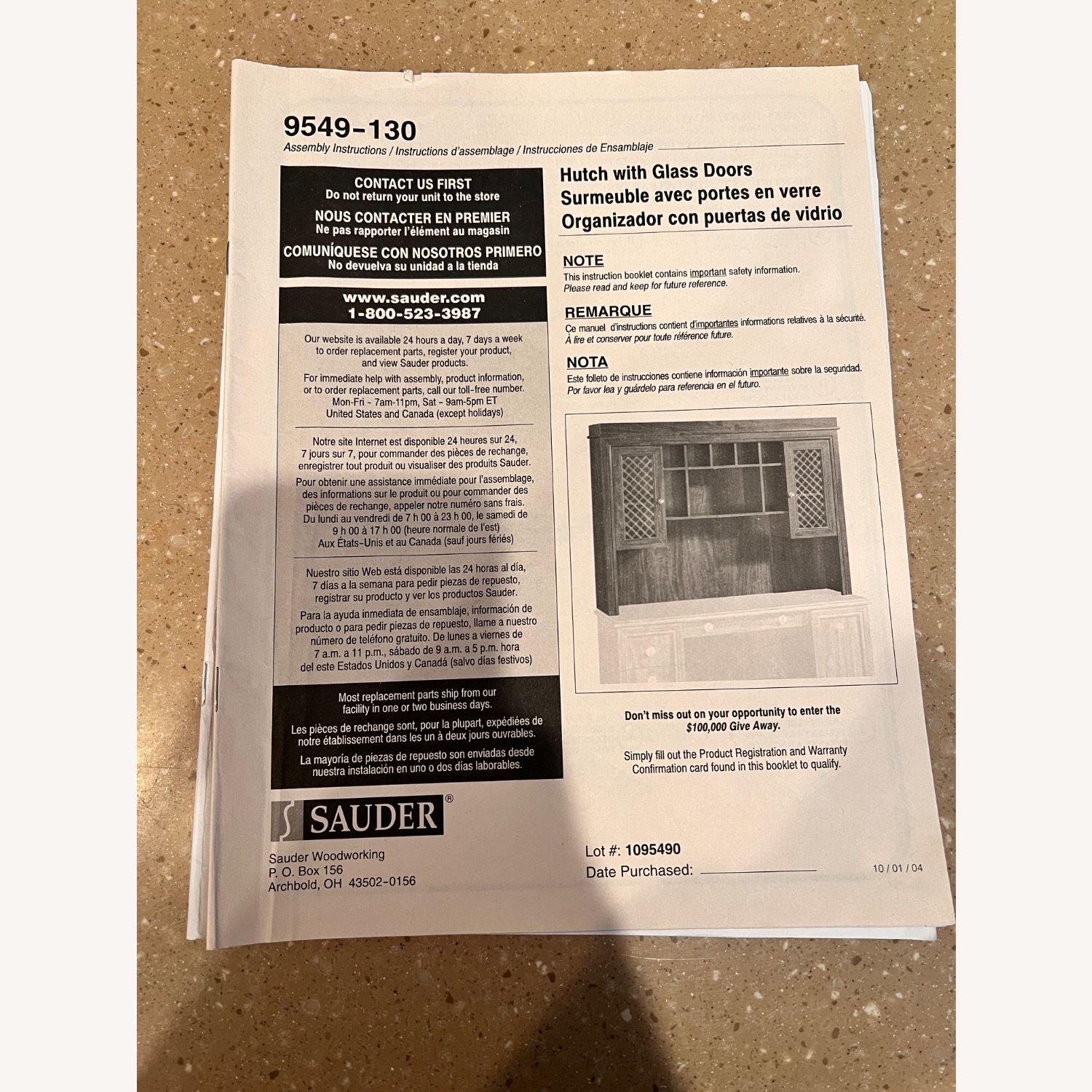 Sauder Office Desk & Bookshelf - image-2