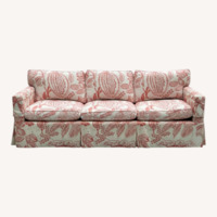 Edward Ferrell Cream Coral Pali Sofa