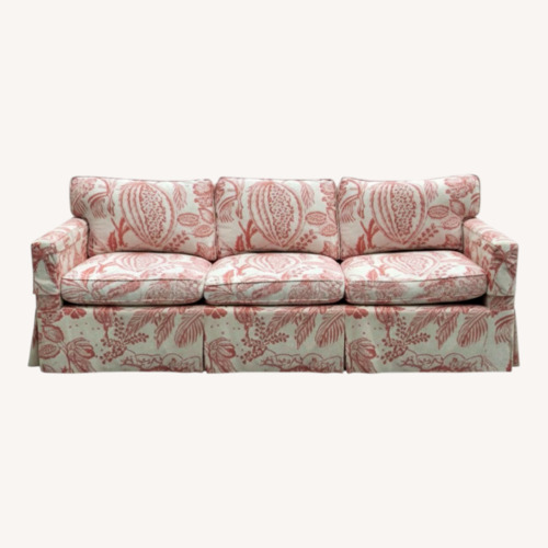 Used Edward Ferrell Cream Coral Pali Sofa for sale on AptDeco